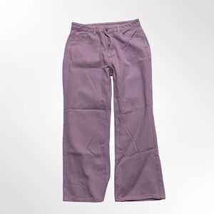 SHEIN Lilac Purple Straight Leg Jeans Women’s Large High Waist 5-Pocket